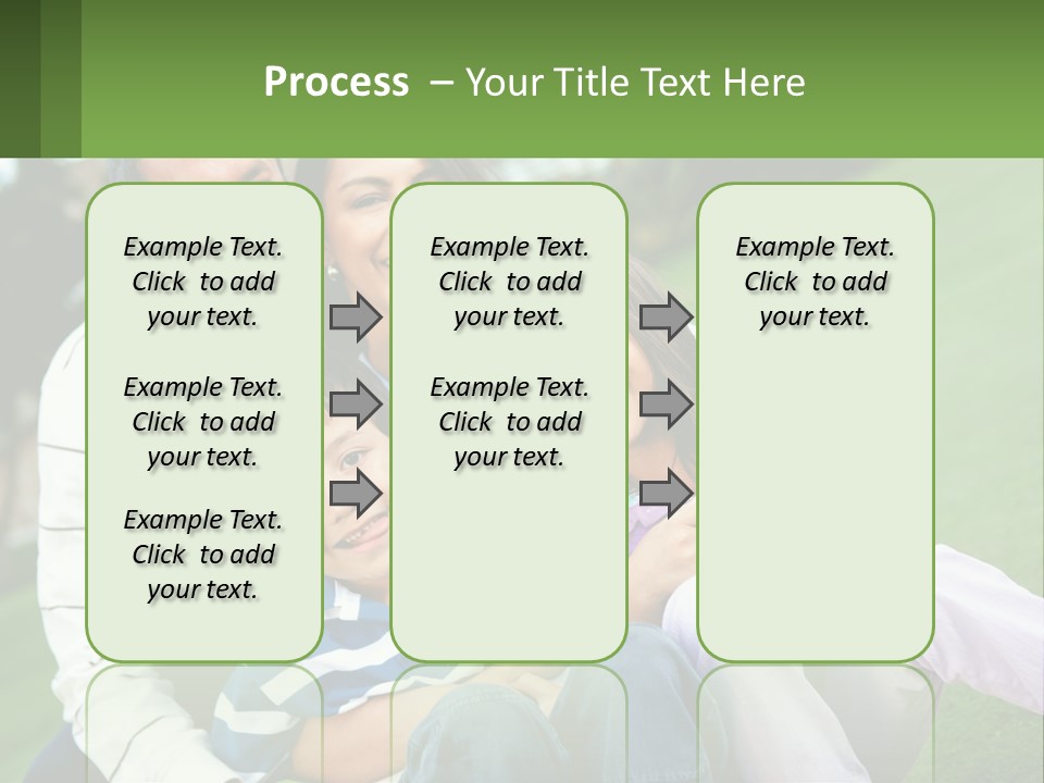 A Family Is Posing For A Picture In The Grass PowerPoint Template