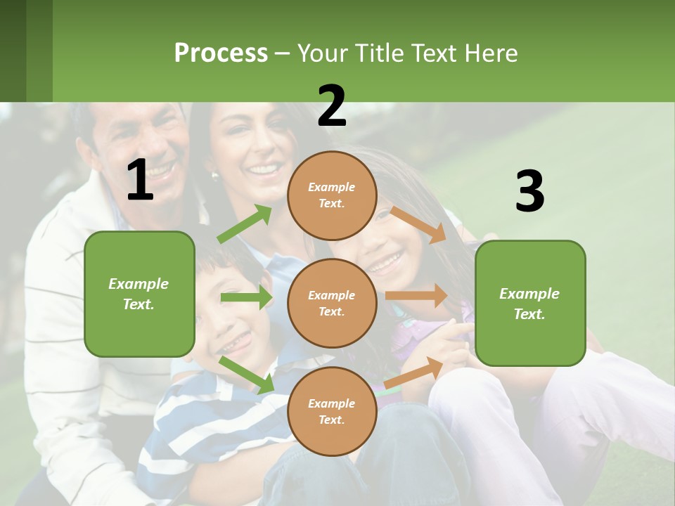 A Family Is Posing For A Picture In The Grass PowerPoint Template