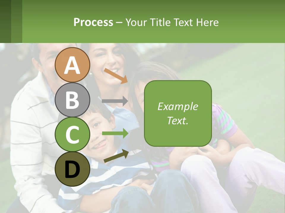 A Family Is Posing For A Picture In The Grass PowerPoint Template