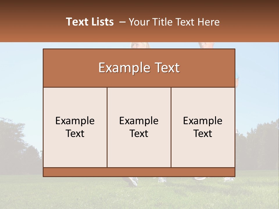A Man And A Woman Jogging In A Field PowerPoint Template