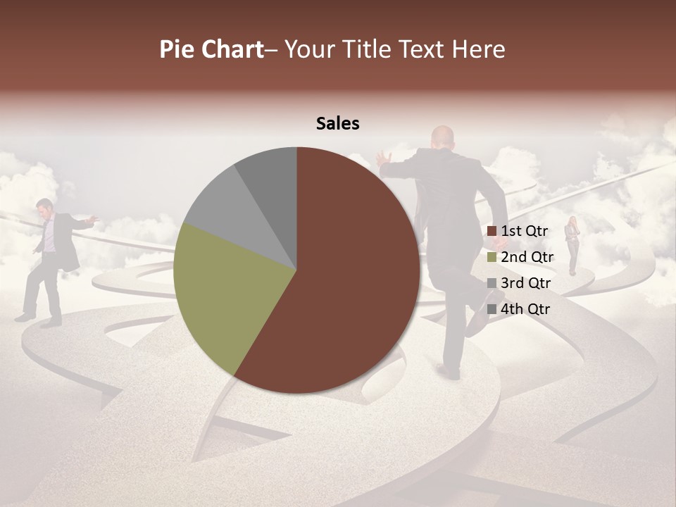 A Man In A Suit And A Man In A Suit Are Walking Across A Maze PowerPoint Template