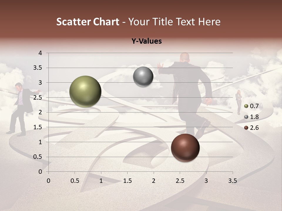 A Man In A Suit And A Man In A Suit Are Walking Across A Maze PowerPoint Template