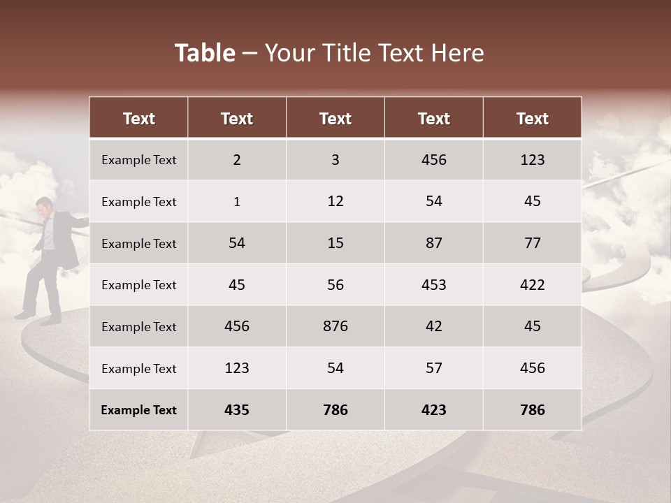 A Man In A Suit And A Man In A Suit Are Walking Across A Maze PowerPoint Template