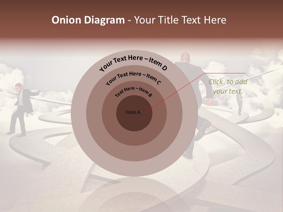 A Man In A Suit And A Man In A Suit Are Walking Across A Maze PowerPoint Template