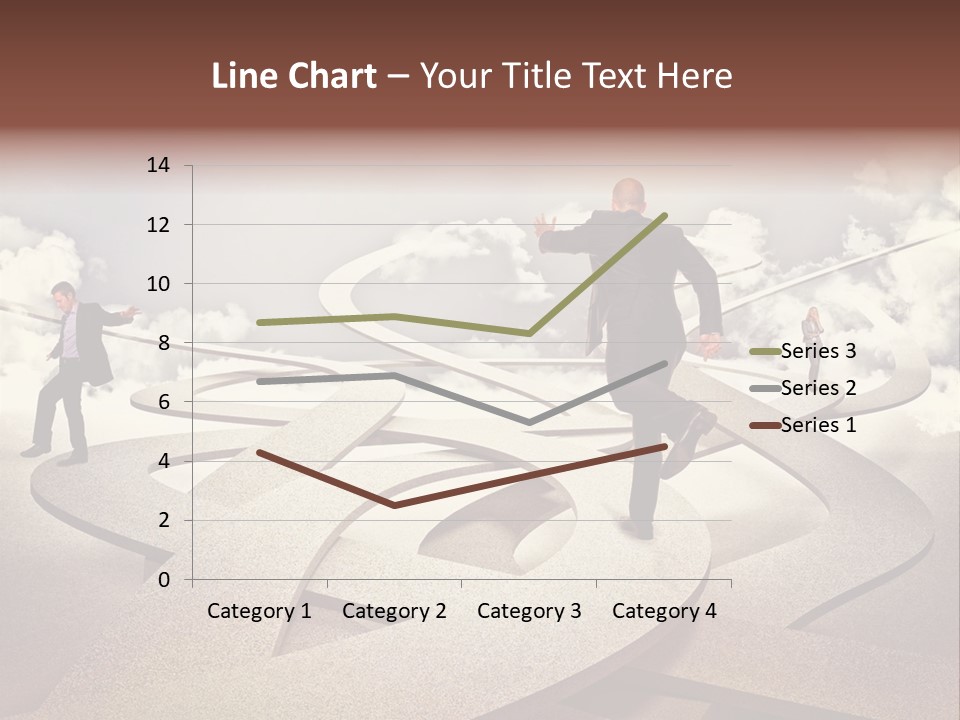 A Man In A Suit And A Man In A Suit Are Walking Across A Maze PowerPoint Template