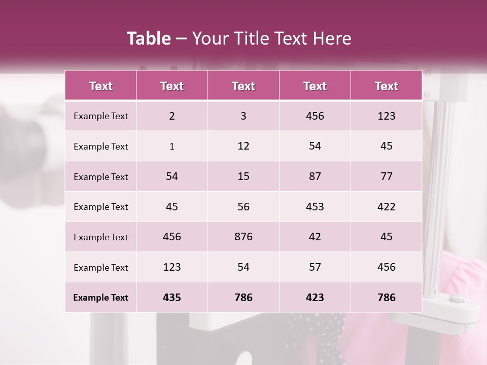 A Little Girl Is Looking Through A Microscope PowerPoint Template