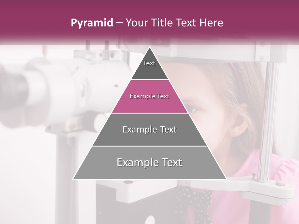 A Little Girl Is Looking Through A Microscope PowerPoint Template