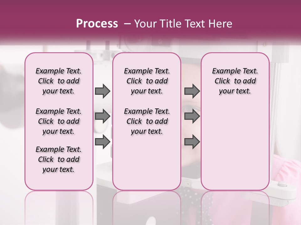 A Little Girl Is Looking Through A Microscope PowerPoint Template