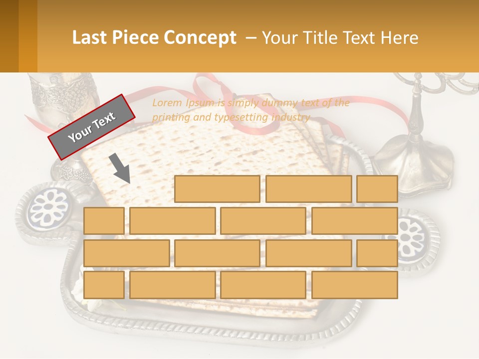 A Matzo With A Can Of Wine And A Can Of Wine Next To It PowerPoint Template