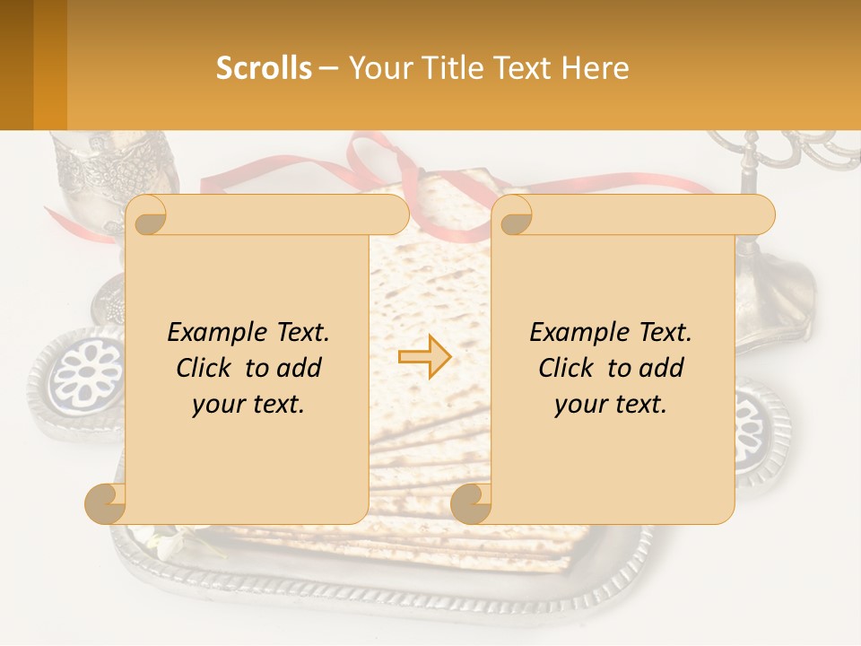 A Matzo With A Can Of Wine And A Can Of Wine Next To It PowerPoint Template