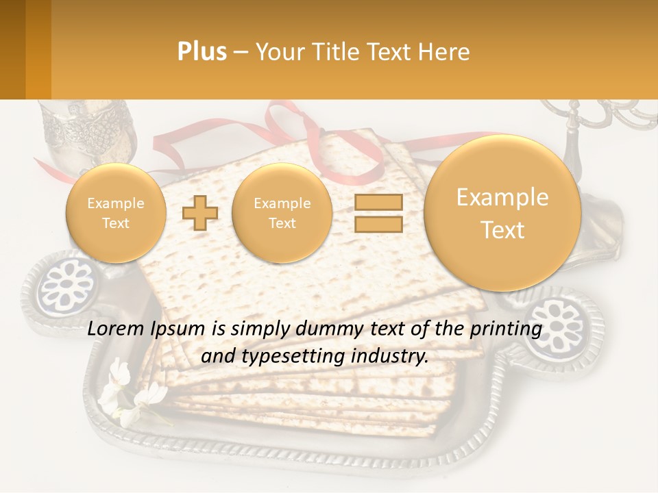 A Matzo With A Can Of Wine And A Can Of Wine Next To It PowerPoint Template