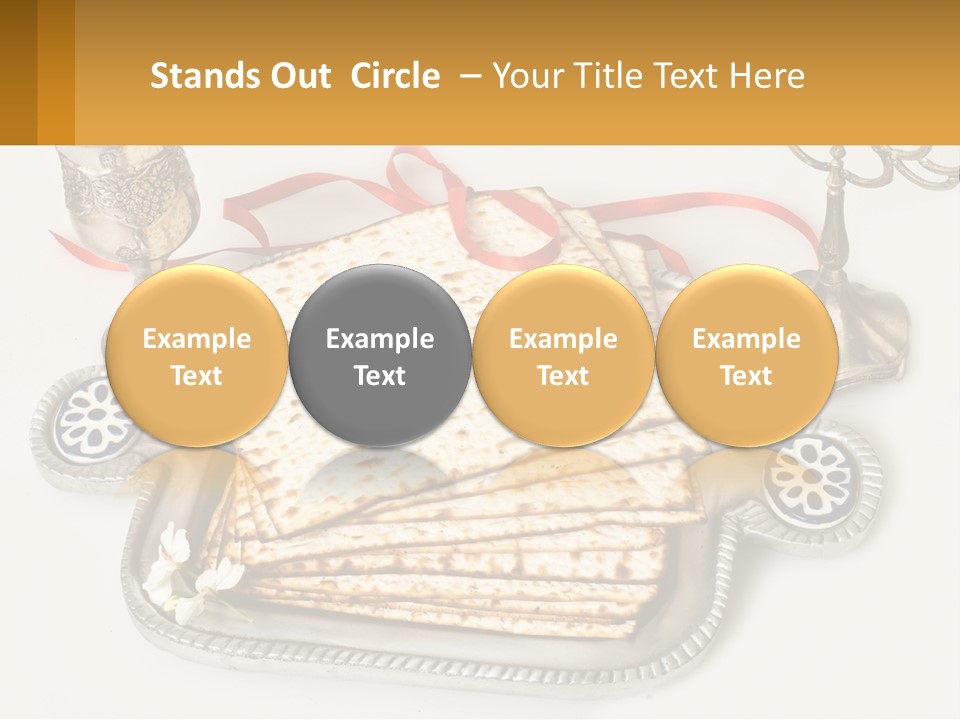 A Matzo With A Can Of Wine And A Can Of Wine Next To It PowerPoint Template