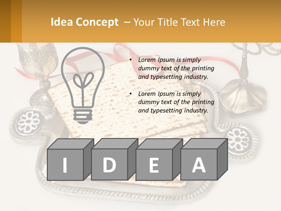 A Matzo With A Can Of Wine And A Can Of Wine Next To It PowerPoint Template