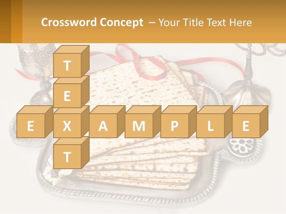 A Matzo With A Can Of Wine And A Can Of Wine Next To It PowerPoint Template