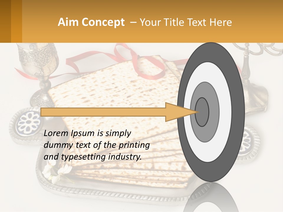 A Matzo With A Can Of Wine And A Can Of Wine Next To It PowerPoint Template