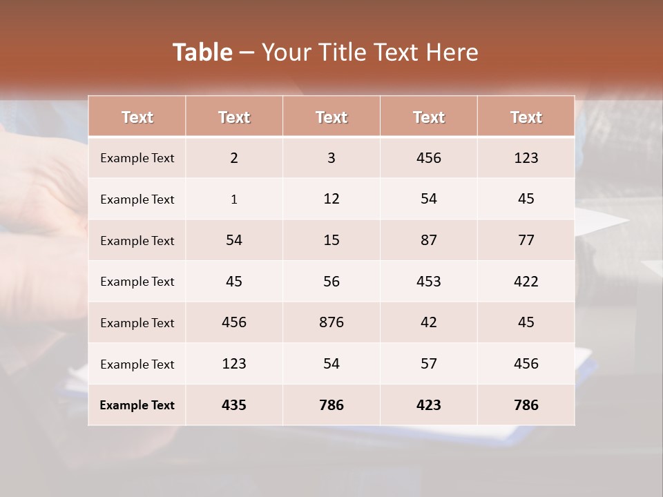 Two People Writing On A Piece Of Paper PowerPoint Template