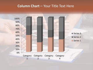 Two People Writing On A Piece Of Paper PowerPoint Template