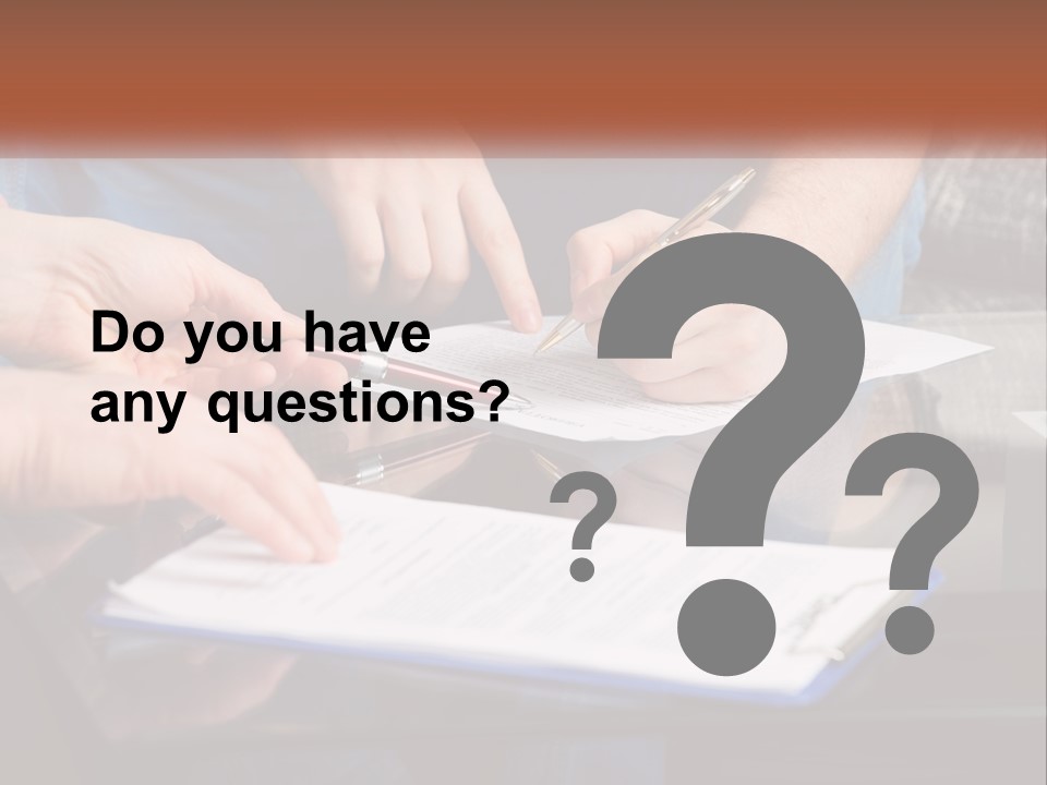 Two People Writing On A Piece Of Paper PowerPoint Template