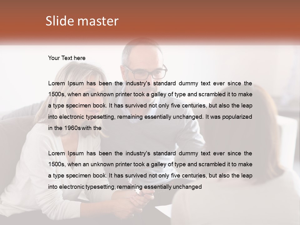 A Man And Woman Sitting On A Couch Talking To Each Other PowerPoint Template