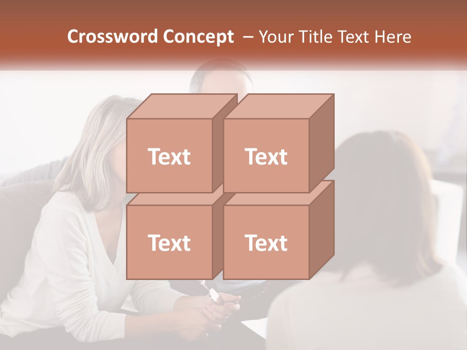 A Man And Woman Sitting On A Couch Talking To Each Other PowerPoint Template