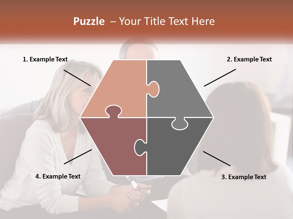 A Man And Woman Sitting On A Couch Talking To Each Other PowerPoint Template