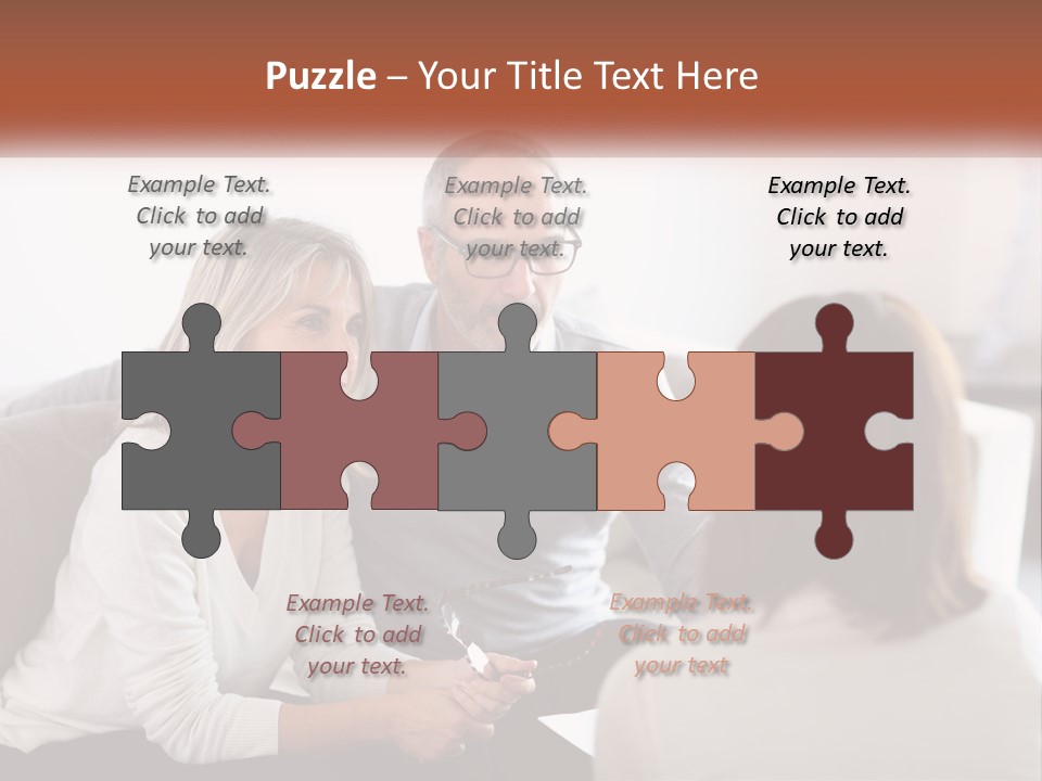 A Man And Woman Sitting On A Couch Talking To Each Other PowerPoint Template