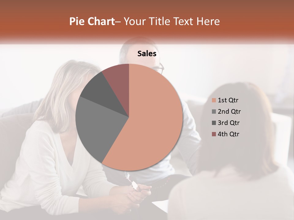 A Man And Woman Sitting On A Couch Talking To Each Other PowerPoint Template