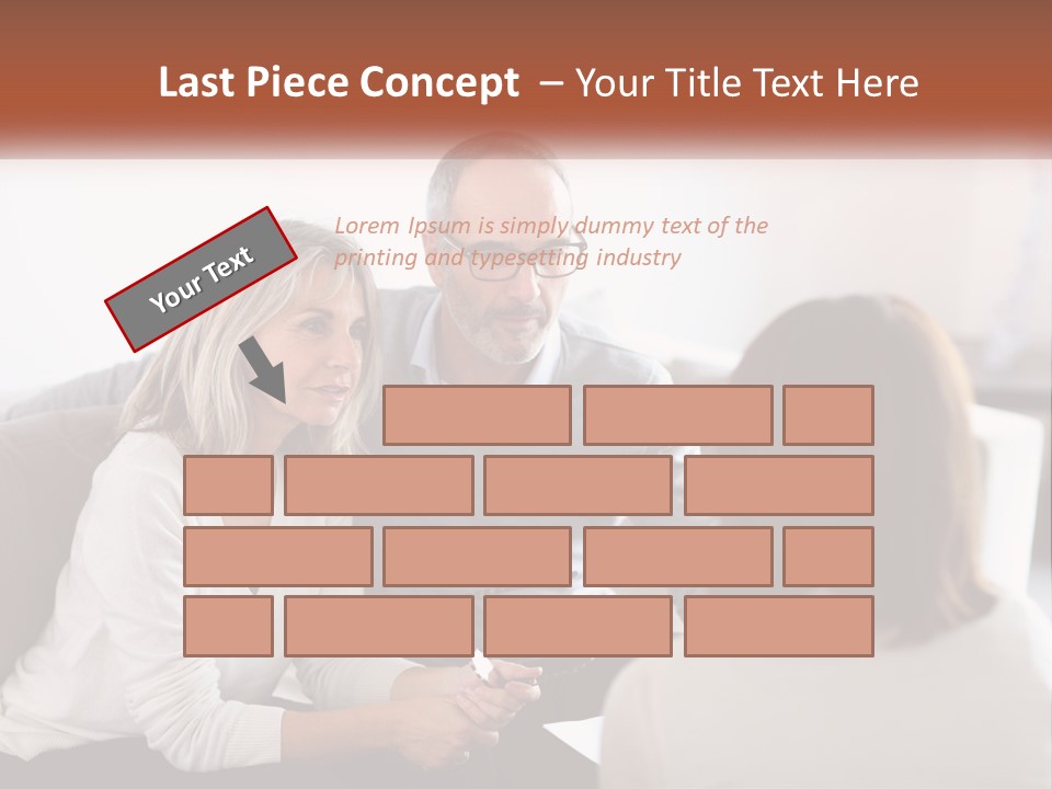A Man And Woman Sitting On A Couch Talking To Each Other PowerPoint Template