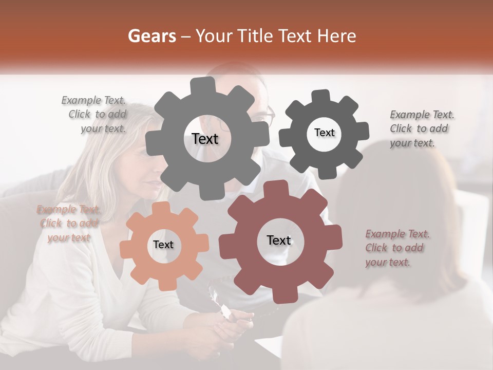 A Man And Woman Sitting On A Couch Talking To Each Other PowerPoint Template