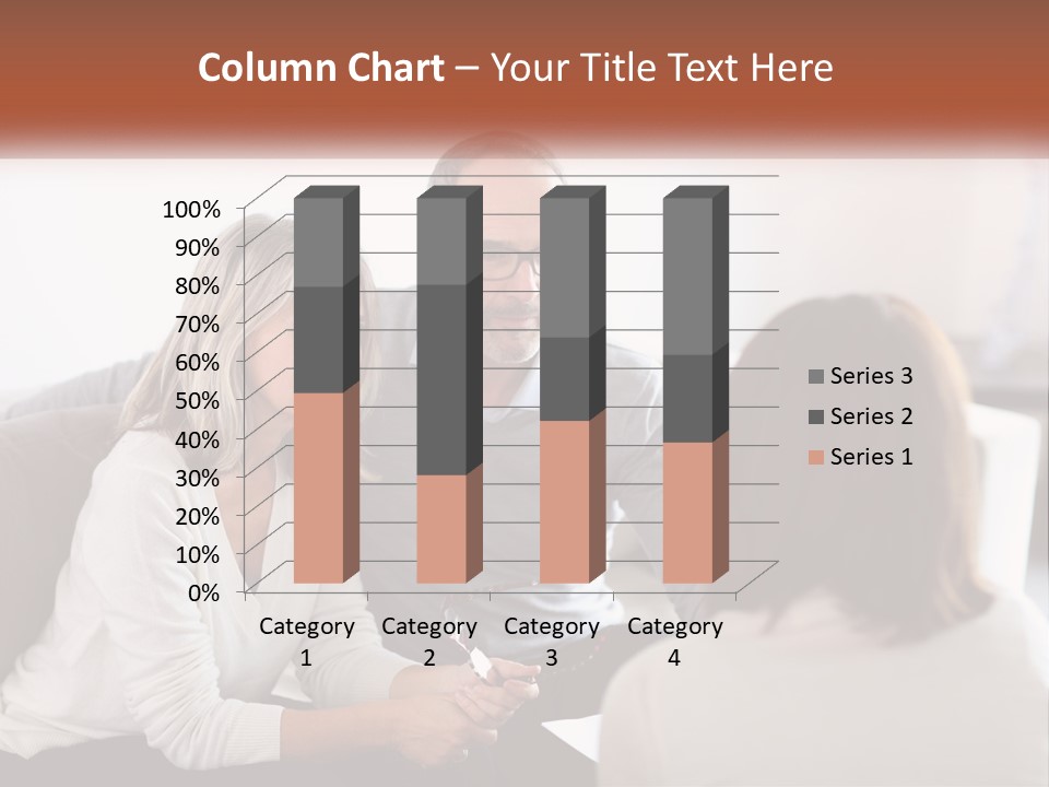 A Man And Woman Sitting On A Couch Talking To Each Other PowerPoint Template