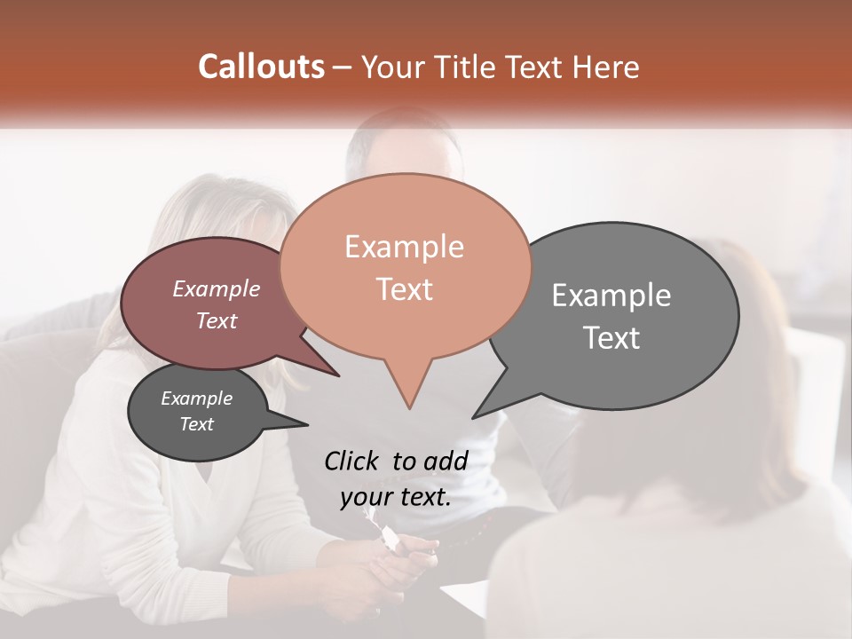 A Man And Woman Sitting On A Couch Talking To Each Other PowerPoint Template