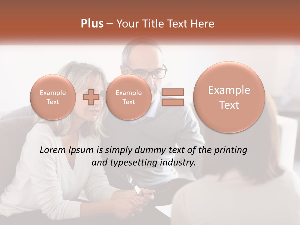 A Man And Woman Sitting On A Couch Talking To Each Other PowerPoint Template