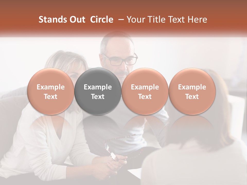 A Man And Woman Sitting On A Couch Talking To Each Other PowerPoint Template