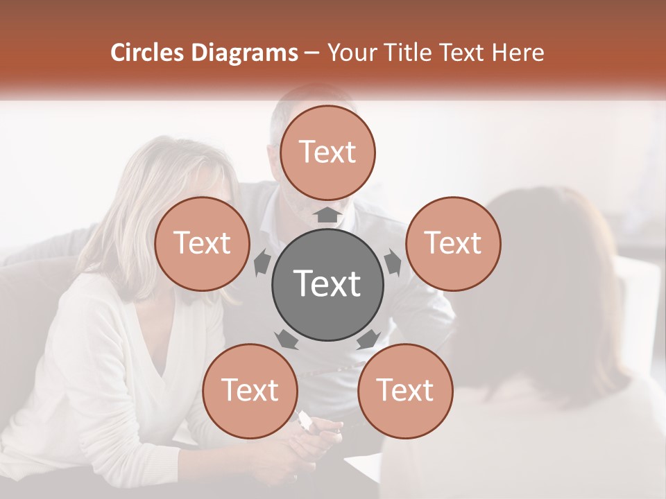 A Man And Woman Sitting On A Couch Talking To Each Other PowerPoint Template