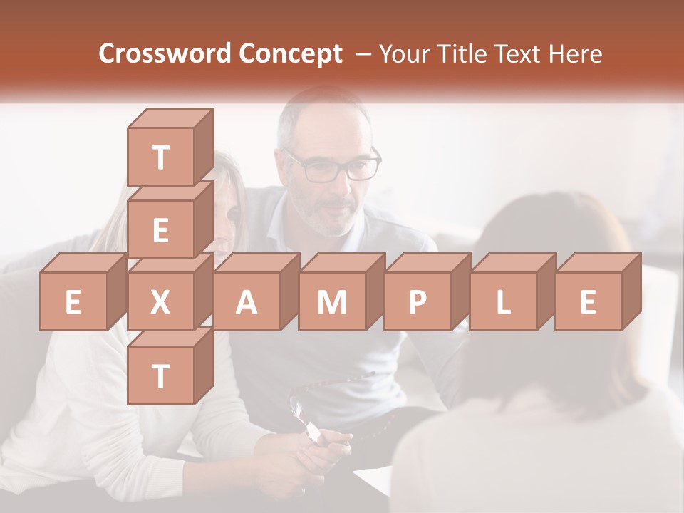 A Man And Woman Sitting On A Couch Talking To Each Other PowerPoint Template