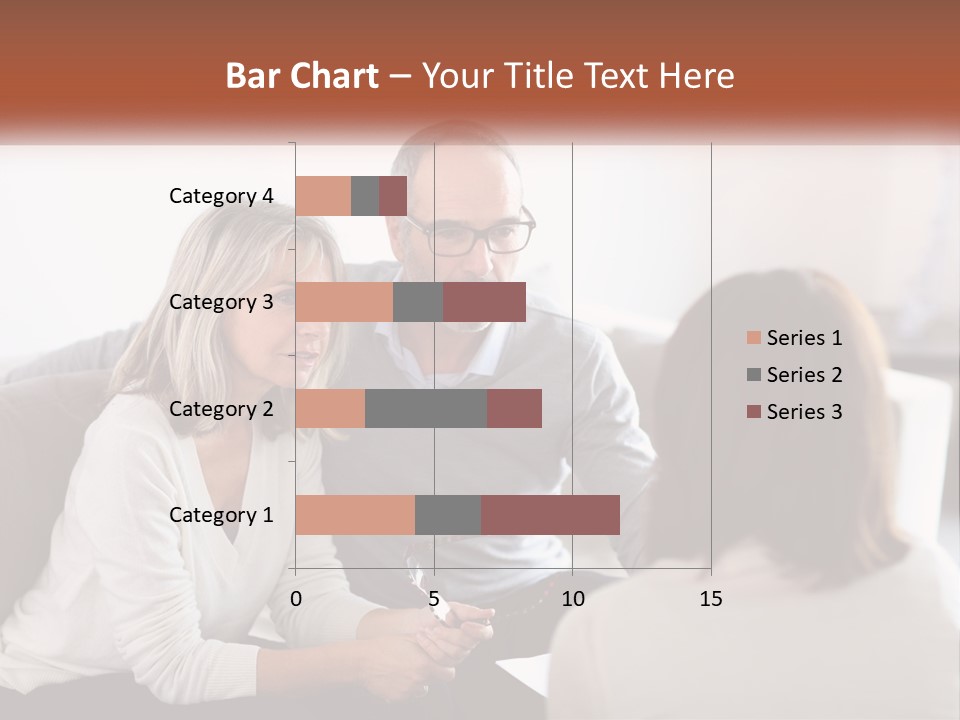 A Man And Woman Sitting On A Couch Talking To Each Other PowerPoint Template