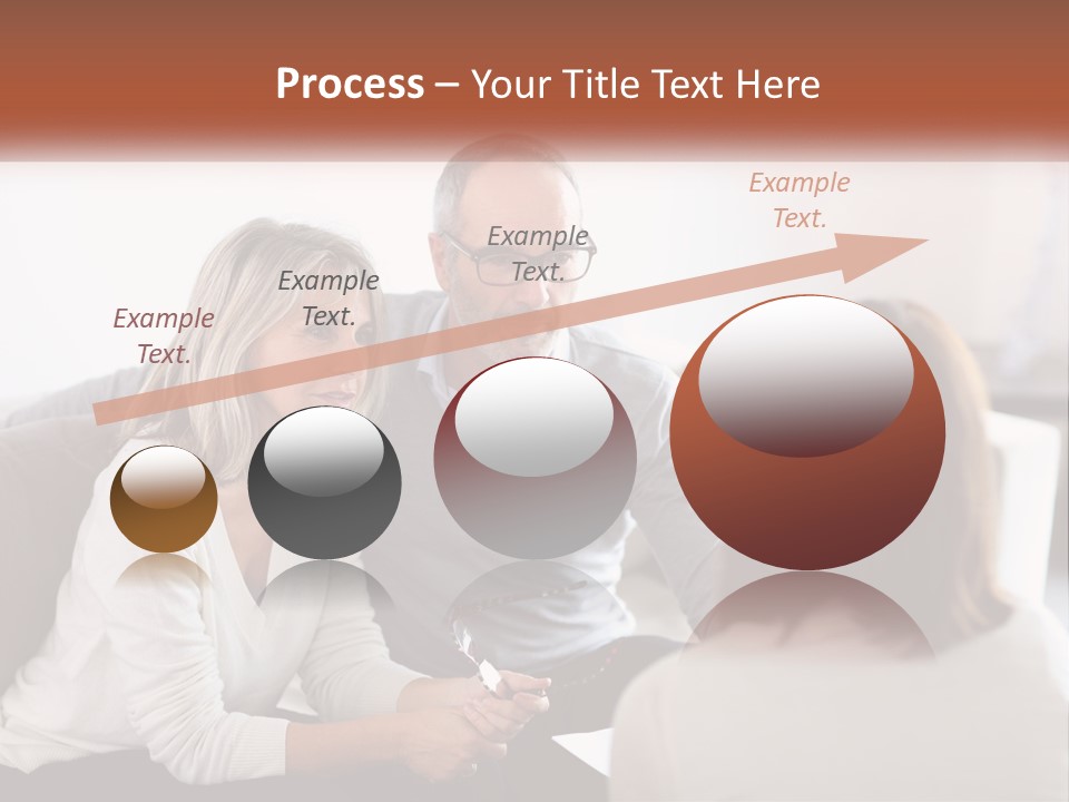 A Man And Woman Sitting On A Couch Talking To Each Other PowerPoint Template