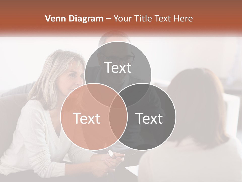 A Man And Woman Sitting On A Couch Talking To Each Other PowerPoint Template