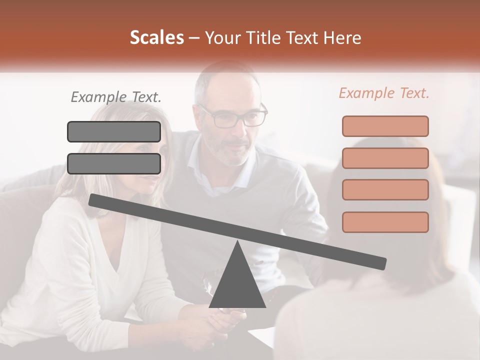 A Man And Woman Sitting On A Couch Talking To Each Other PowerPoint Template