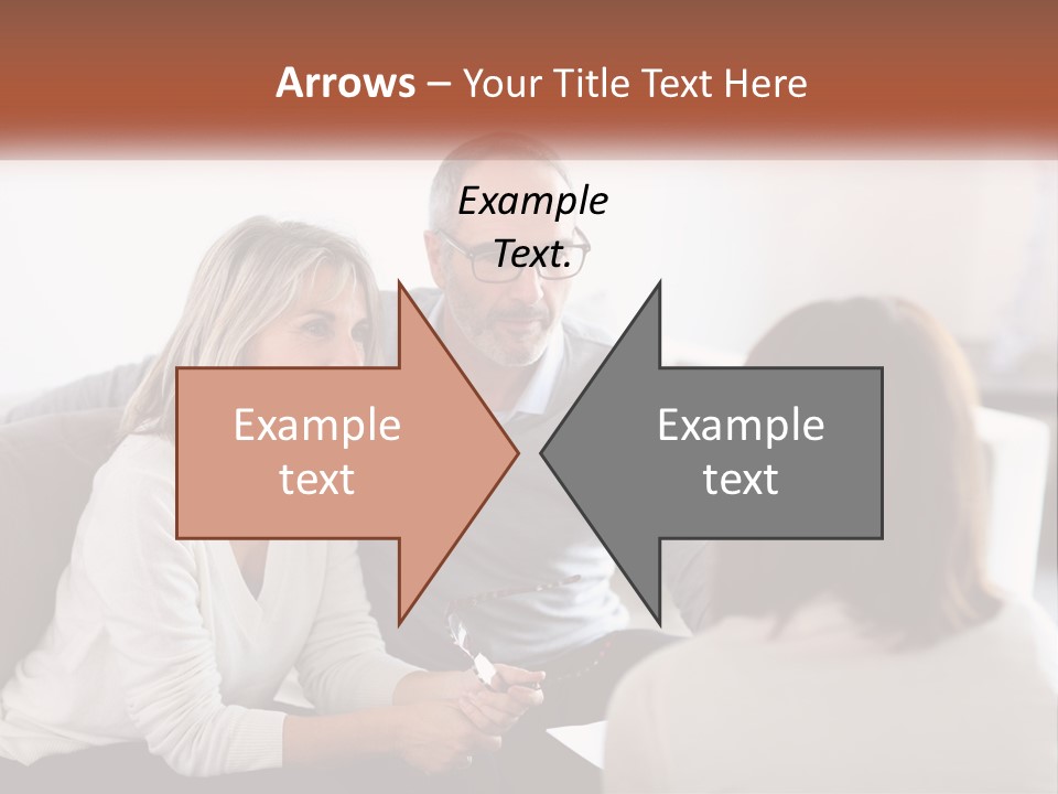 A Man And Woman Sitting On A Couch Talking To Each Other PowerPoint Template