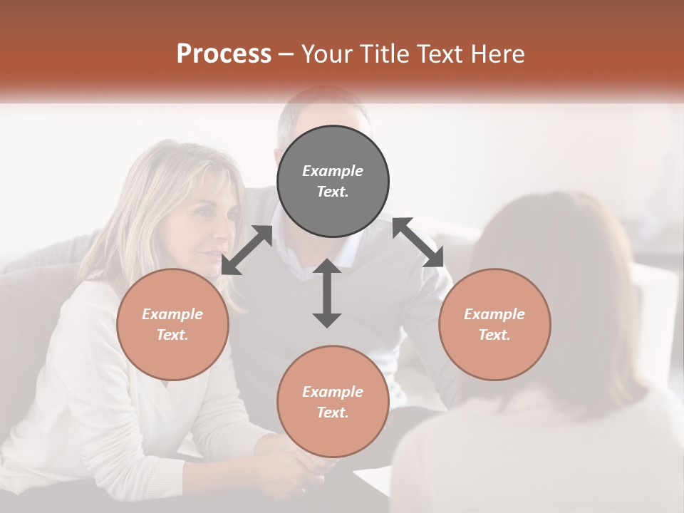 A Man And Woman Sitting On A Couch Talking To Each Other PowerPoint Template