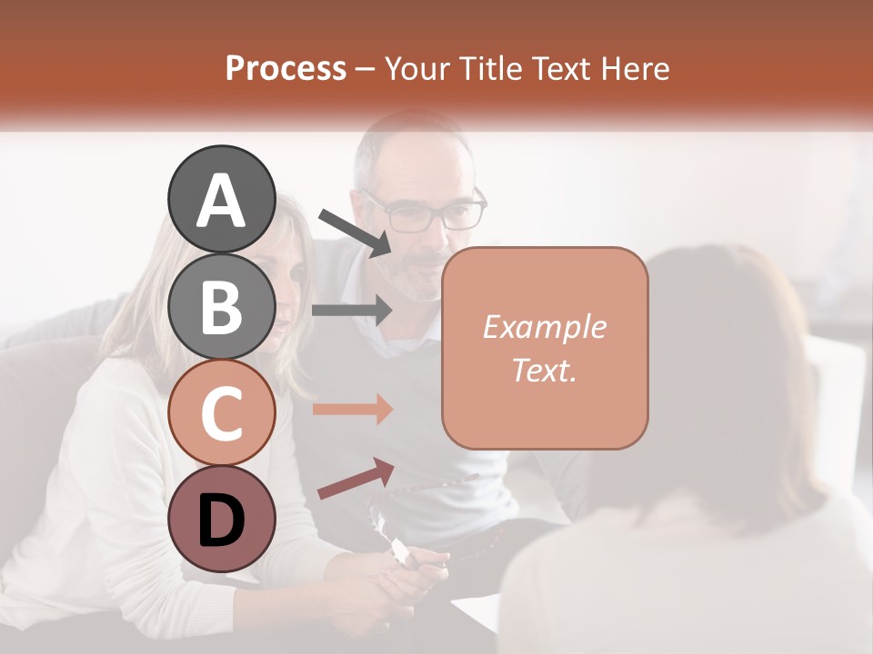 A Man And Woman Sitting On A Couch Talking To Each Other PowerPoint Template