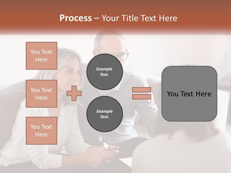 A Man And Woman Sitting On A Couch Talking To Each Other PowerPoint Template