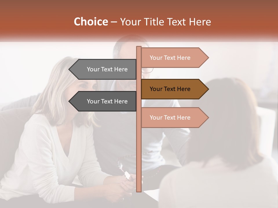 A Man And Woman Sitting On A Couch Talking To Each Other PowerPoint Template