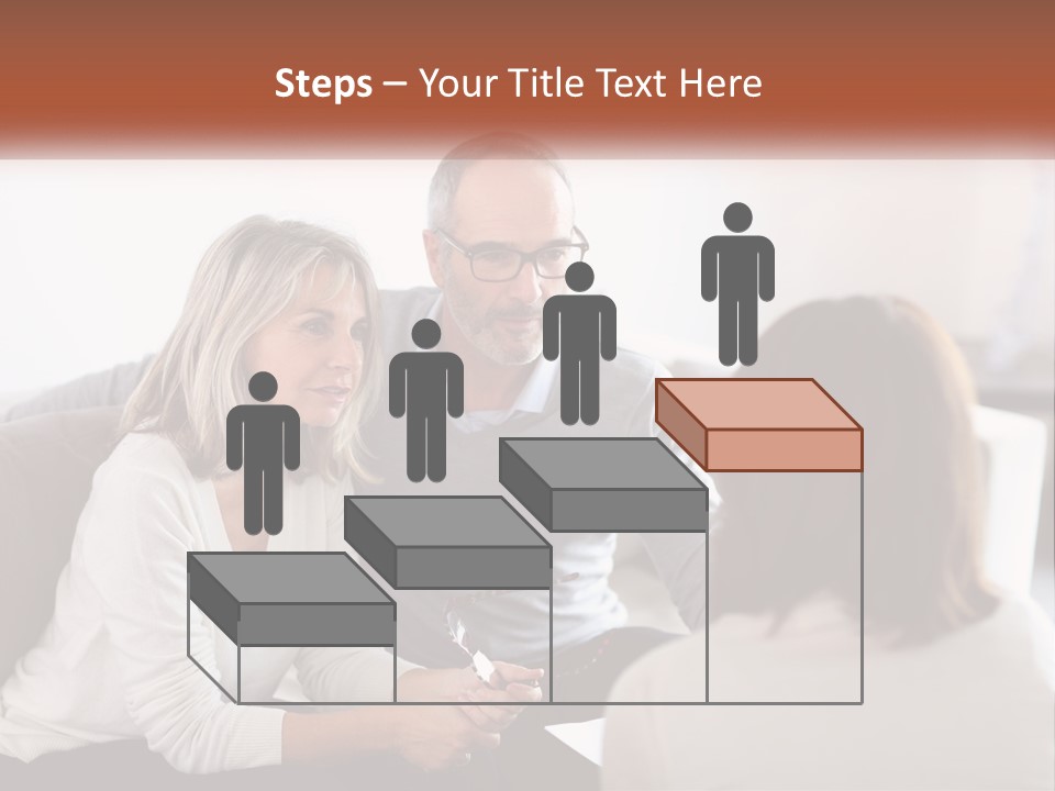 A Man And Woman Sitting On A Couch Talking To Each Other PowerPoint Template