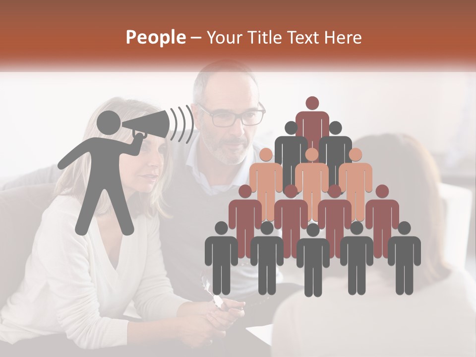 A Man And Woman Sitting On A Couch Talking To Each Other PowerPoint Template