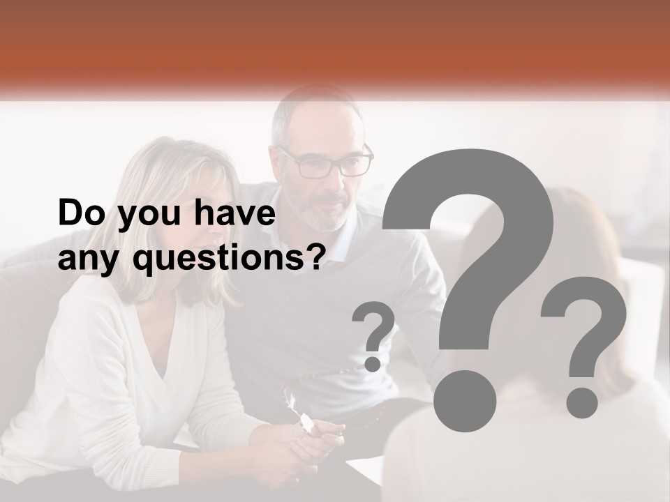 A Man And Woman Sitting On A Couch Talking To Each Other PowerPoint Template