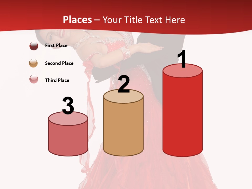 A Man And A Woman Are Performing A Salsa PowerPoint Template