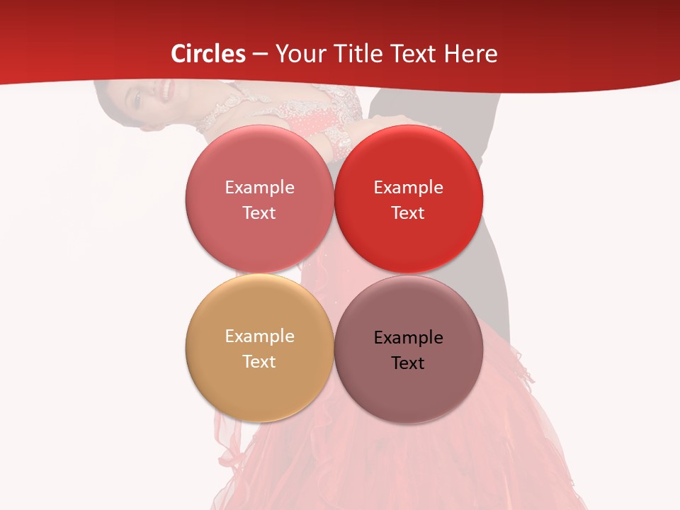 A Man And A Woman Are Performing A Salsa PowerPoint Template