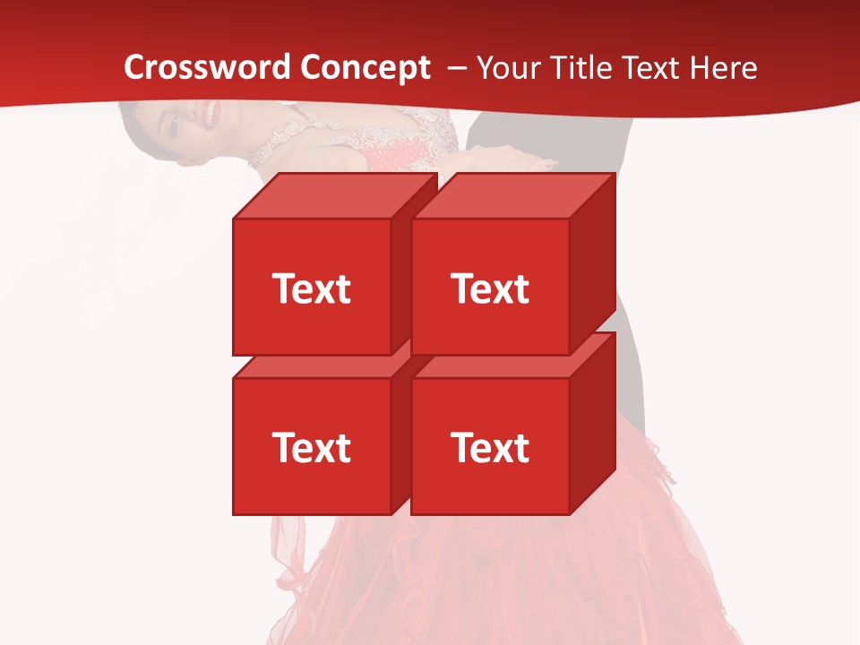 A Man And A Woman Are Performing A Salsa PowerPoint Template